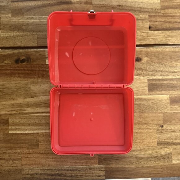 VTG 1988 Aladdin Super Mario Nintendo Plastic Lunchbox Thermos Cup Lunch Box RD - Picture 7 of 16